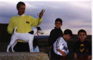 Borja, Nicolas, Juan, con Guadamecil Cheyenne y yo